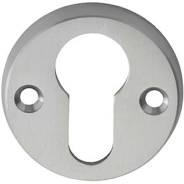 Loops 45mm Euro Profile Open Escutcheon 8mm Depth Satin Chrome Keyhole Cover Multi unisex