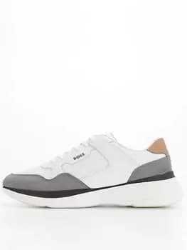 BOSS Dean Runner Trainers - White, Size 10, Men