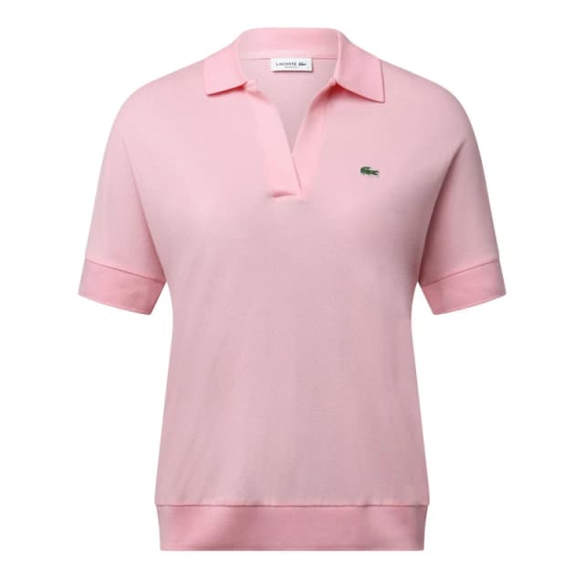 Lacoste Loose-Fit Polo Shirt Pink female XS
