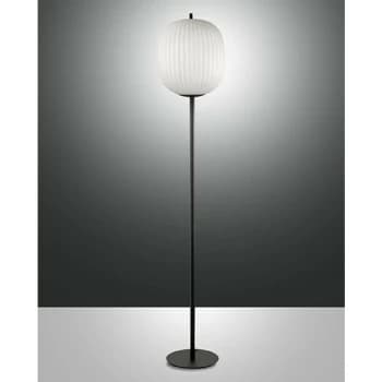 Fabas Luce Domizia Glass & Crystal Lamp Black Glass, E27