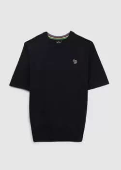 Paul Smith Mens Sweater Ss Zebra T-Shirt In Dark Blue