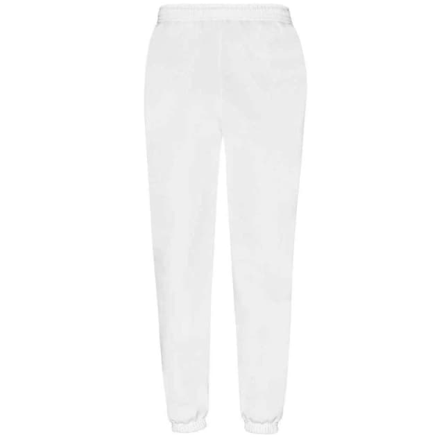 Fruit Of The Loom Fruit of the Loom Men Classic Elasticated Hem Jogging Bottoms in White Size: X-Small White XS Male 5063300516652