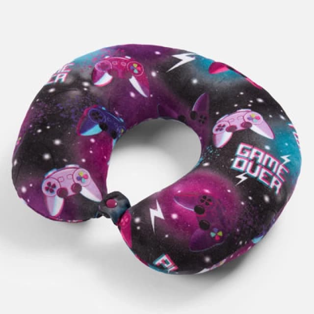 OHS OHS Neck Pillow Travel Support U Shape Soft Head Rest Cushion in Purple Purple One Size Unisex 5027434208500