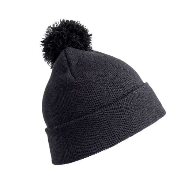 Result Men Result Core Pom Pom Beanie in Black One Size Male 5059444585852
