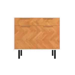 Out & Out Original Out & Out Dallas Parquet Sideboard - White