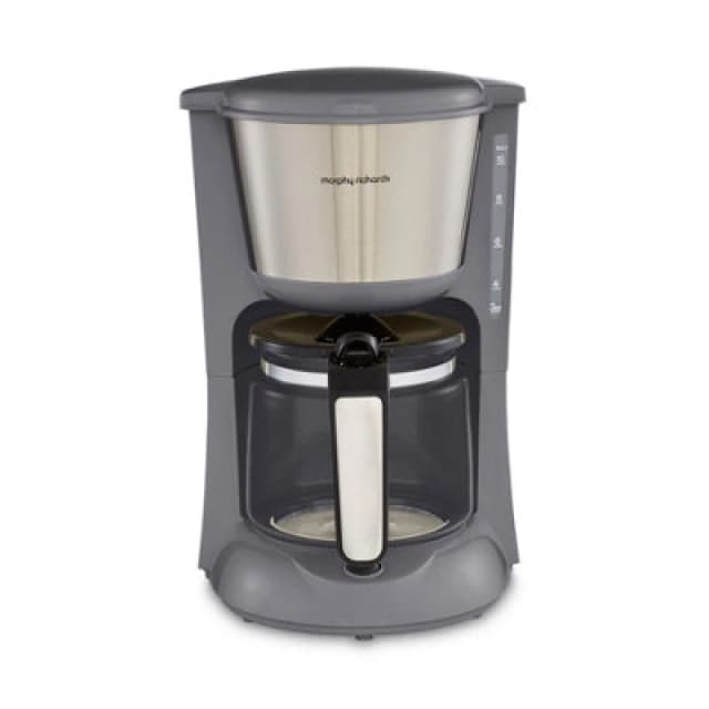 Morphy Richards Equip Filter Coffee Machine Cream in Grey Size: 1000ml Grey 1000ml Unisex 5056765400345