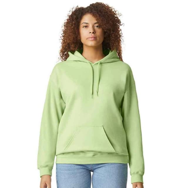Gildan Mens Softstyle Fleece Midweight Hoodie in Light Green Size: Small Light Green Male S