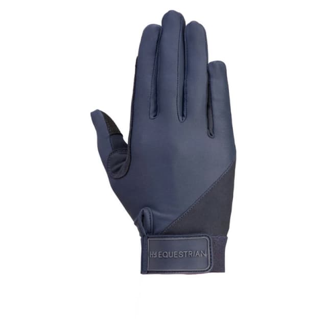 Hy Mens Riding Gloves in Navy Size: Small Navy Male S