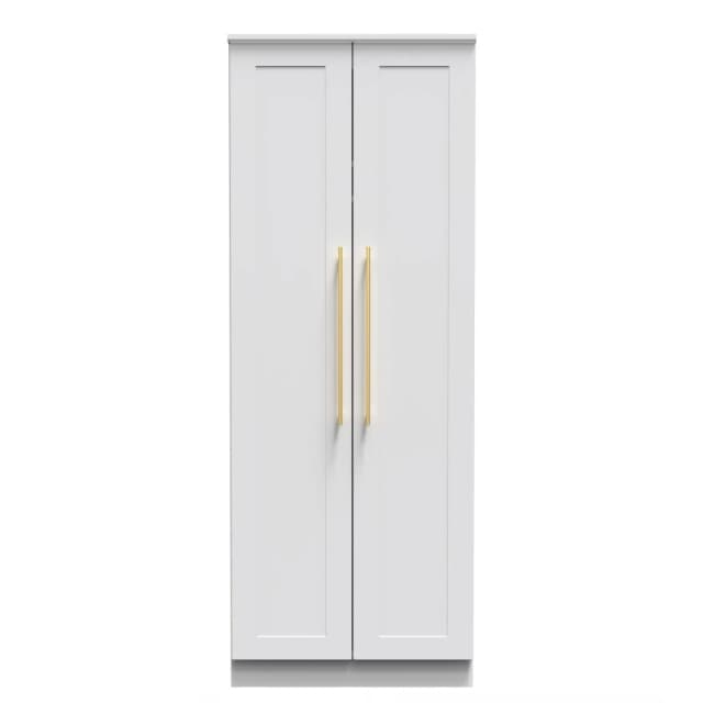 Helmsley 2 Door Wardrobe In White Ash (Ready Assembled)