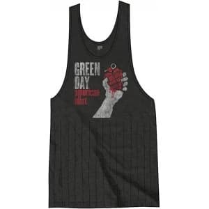 Green Day American Idiot Vintage with Tassels Ladies Large T-Shirt Dress