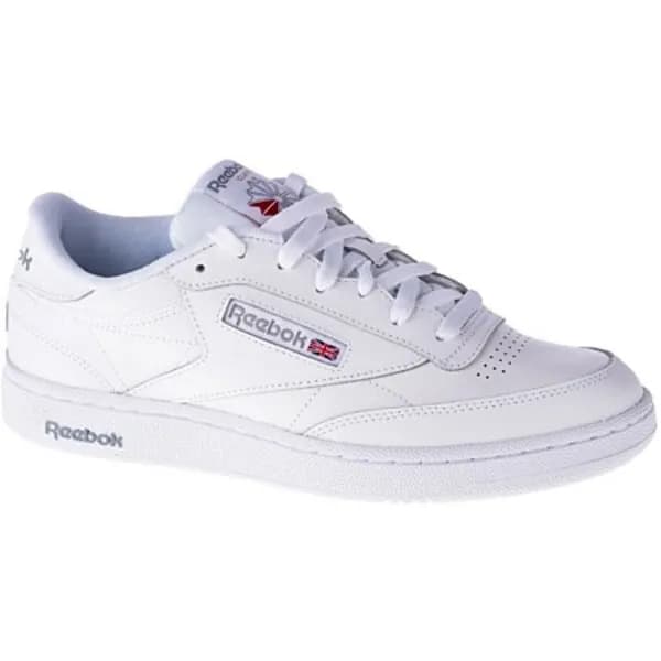 Reebok club c 85 trainers in white & grey White/Grey UK 7 (EU 40½)