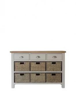 K-Interiors Fontana 3 Drawer, 6 Drawer Sideboard