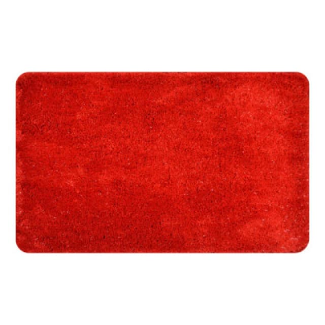 Allure Bath Fashions Bling Microfibre Non-Slip Sparkle Bath Mat - Red