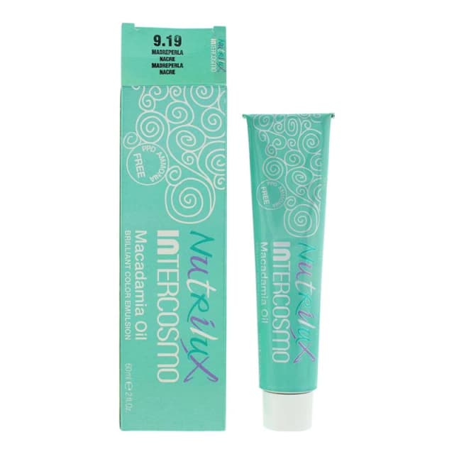 Intercosmo Nutrilux Macadamia Oil 9.19 Madreperla Hair Colour 60ml