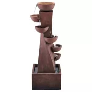 Garden Gear Serenity 6 Tier Bowl Tower Water Feature