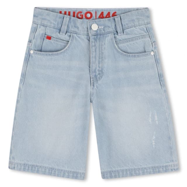 Hugo Denim Shorts Jn63 Light Blue male 6Y
