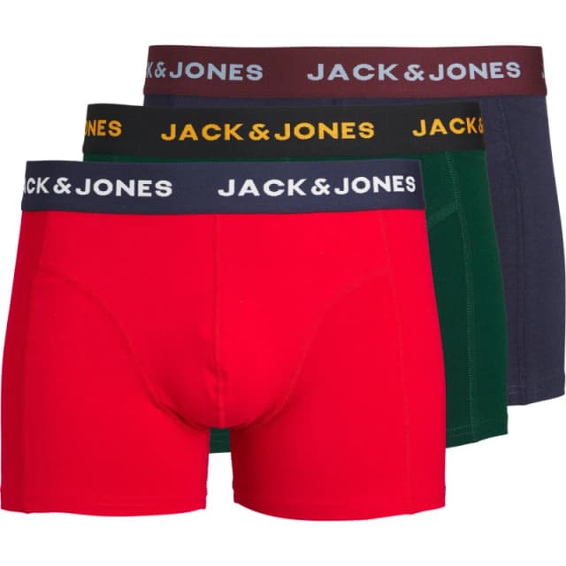 Jack and Jones James 3 Pack Boxer Trunk - Multi Multi S
