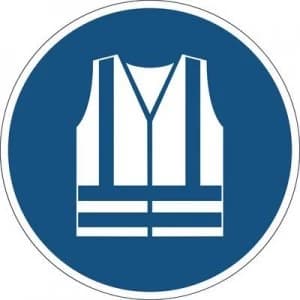 Durable 173506 Use Symbol Safety Vest- Blue (Ø x H) 430 mm x 0.4 mm