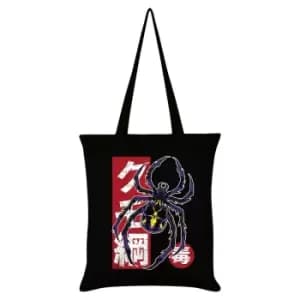 Unorthodox Collective Spider Skull Tattoo Tote Bag (One Size) (Black/Red/Purple)