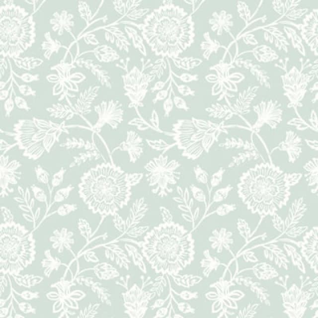 Hoopla Walls Evelyn Trail - Soft Petrol 10M Wallpaper