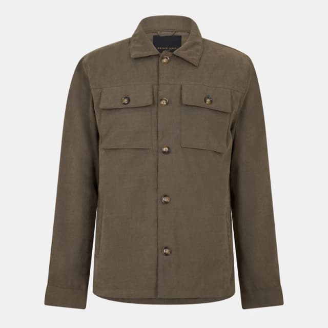 Brave Soul Button Through Shacket Khaki