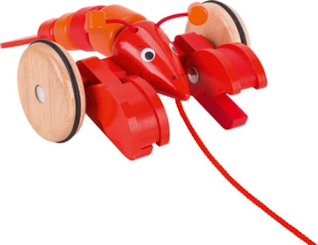 Goki Pull-Along Lobster W/ Wheels & Moving Pincers