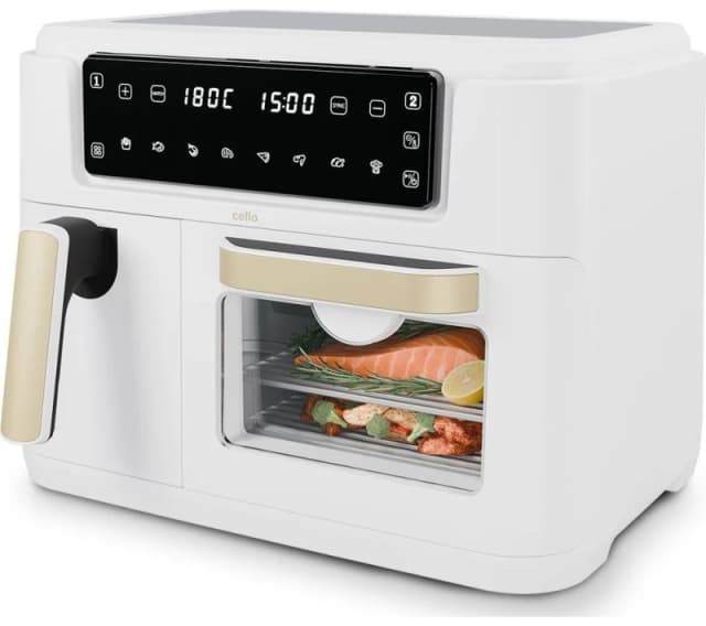 CELLO Dual Zone AF901A-WH Air Fryer - Pebble White 5060750403518