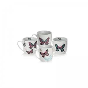 Sabichi Mariposa 4 Piece Mug Set