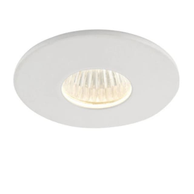 Netlighting Lalo Bathroom Recessed Downlight 3000K IP44 4W Matt White Paint White