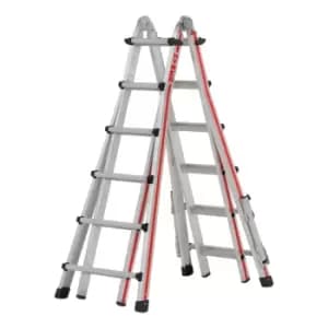 Hymer 414224 Red Line Telescopic Combination Ladder 4 x 6 Tread