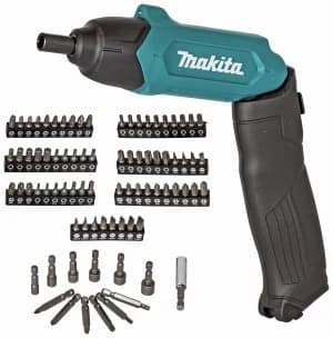 Makita 3.6V Li ion Cordless Screwdriver with 81 Accessories