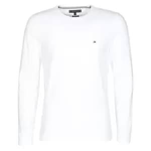 Tommy Hilfiger STRETCH SLIM FIT LONG SLEEVE TEE mens in White - Sizes XXL,S,M,L,XL,XS,3XL