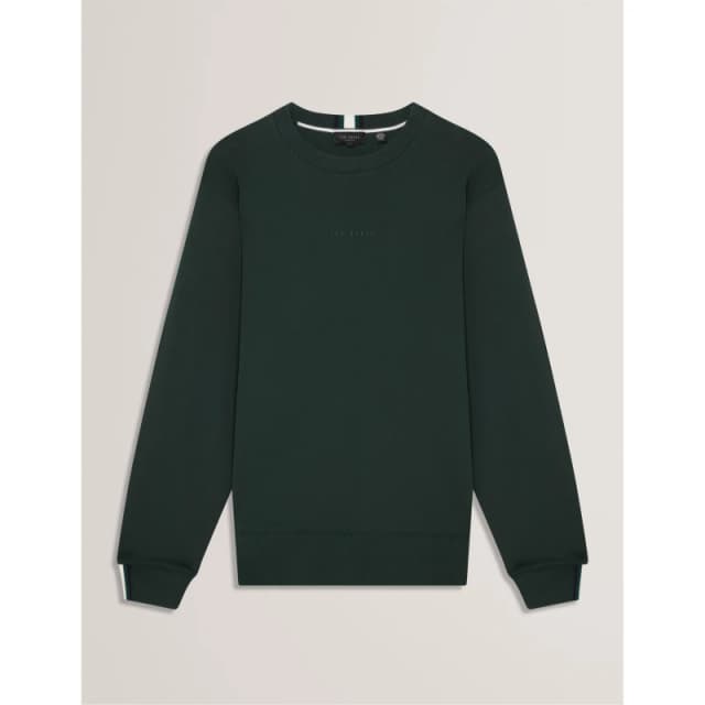 Ted Baker Mens Long-Sleeve Crew Tracksuit Top Green male S (2)