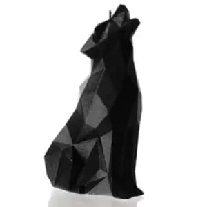 Wolf Candle – Black Metallic