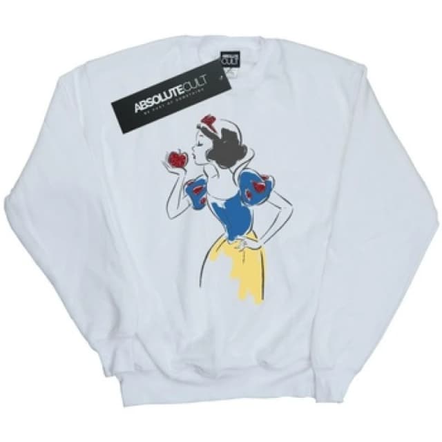 Disney Princess Snow White Apple Glitter Sweatshirt White female