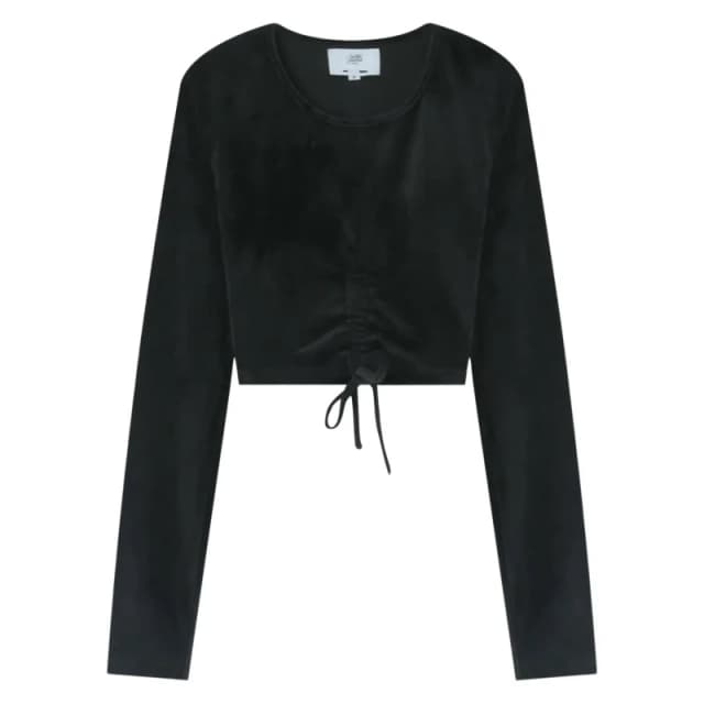 Sixth June Womens crop top T-Shirt Sixth June Cordon Details Noir Female S