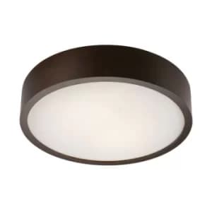 Round Cylindrical Ceiling Light Wenge, 2x E27