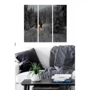 MDF1082063 Multicolor Decorative MDF Painting (3 Pieces)