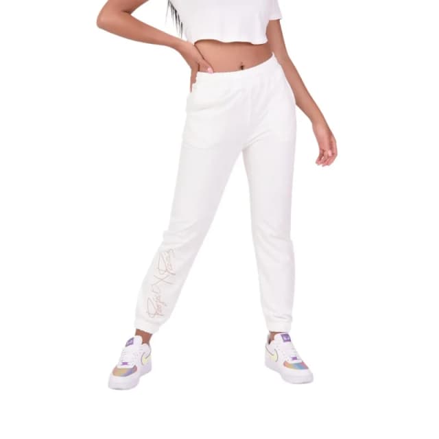 Project X Paris Basic logo embroidery womens jogging trousers Project X Paris Blanc Female XS