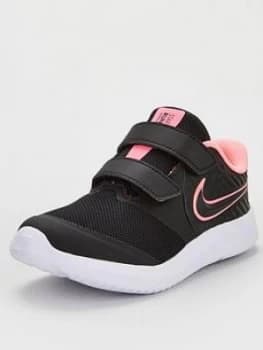 Nike Star Runner 2 Infant Trainers - Black/Pink, Size 6.5