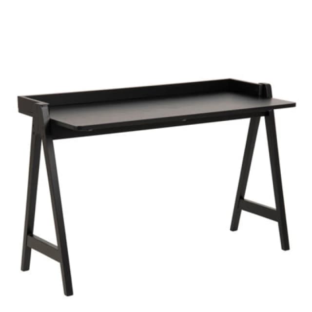 Furniture To Go Miso Office Desk In Matt Black Lacquered