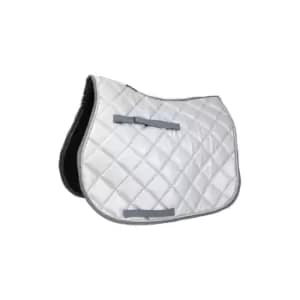 HY Equestrian Equestrian Glitzy HyWither Saddle Pad - Silver