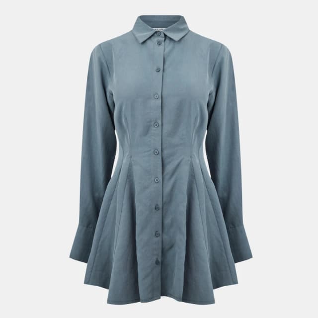 Jack Wills A-Line Shirt Dress - Blue Blue 8