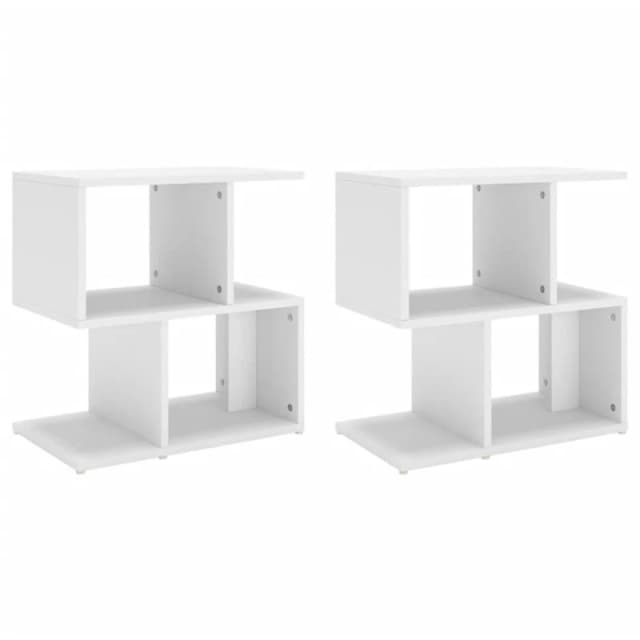VIDAXL Bedside Cabinets 2 pcs White 50x30x51.5cm Engineered Wood vidaXL 8720286558713