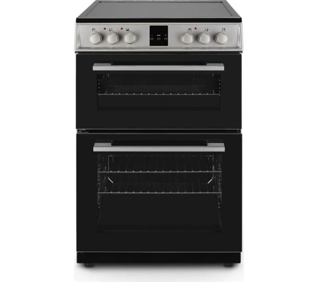 Montpellier MDOC60FS 60cm Electric Ceramic Cooker - Black & Silver/Grey,Black 5060617983337