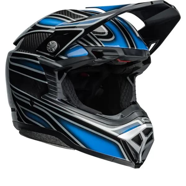 Bell Moto-10 Spherical Webb Marmont Replica North Carolina Blue Offroad Helmet Size XL