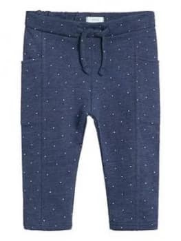 Mango Baby Girls Spot Print Jersey Pull On Trousers