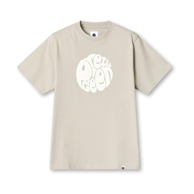 Pretty Green Mens Gillespie Logo Regular Fit T-Shirt Smoke Grey male Small