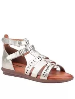 Hush Puppies Nicola Flat Sandal - Gold, Size 3, Women