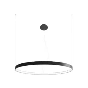 Rio Integrated LED Ring Pendant Ceiling Light, Black, 4000K, 7820lm